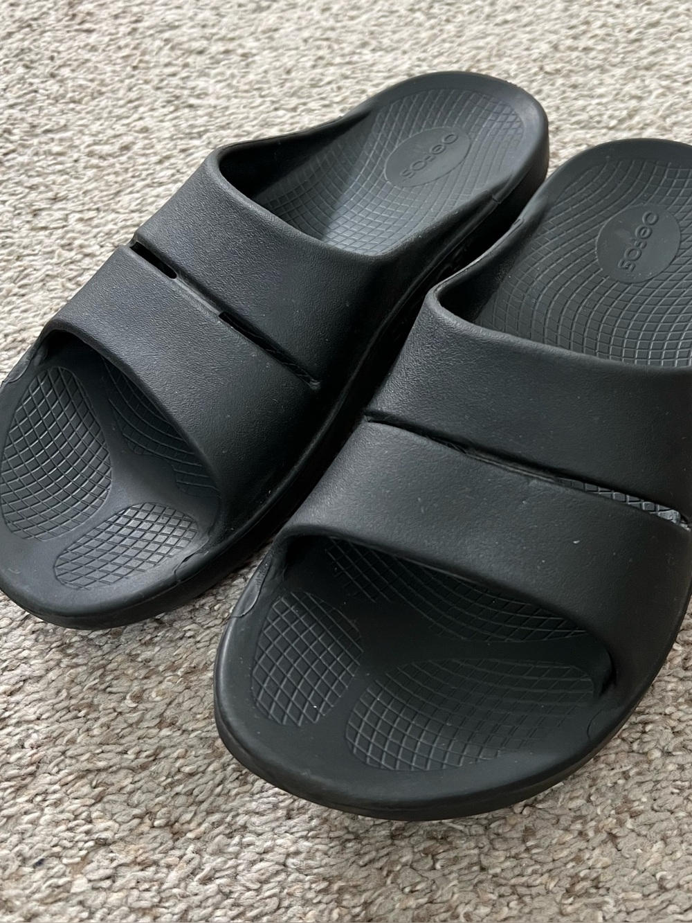 OOFOS Black Men's Recovery Slide Sandals Size 11 or W 13